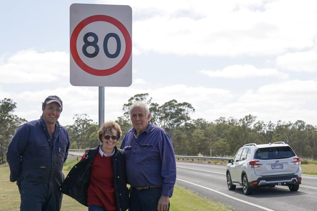 Residents from Eddington have successfully advocated for a speed reduction on the Bendigo Maryborough Road. Photo: Supplied.