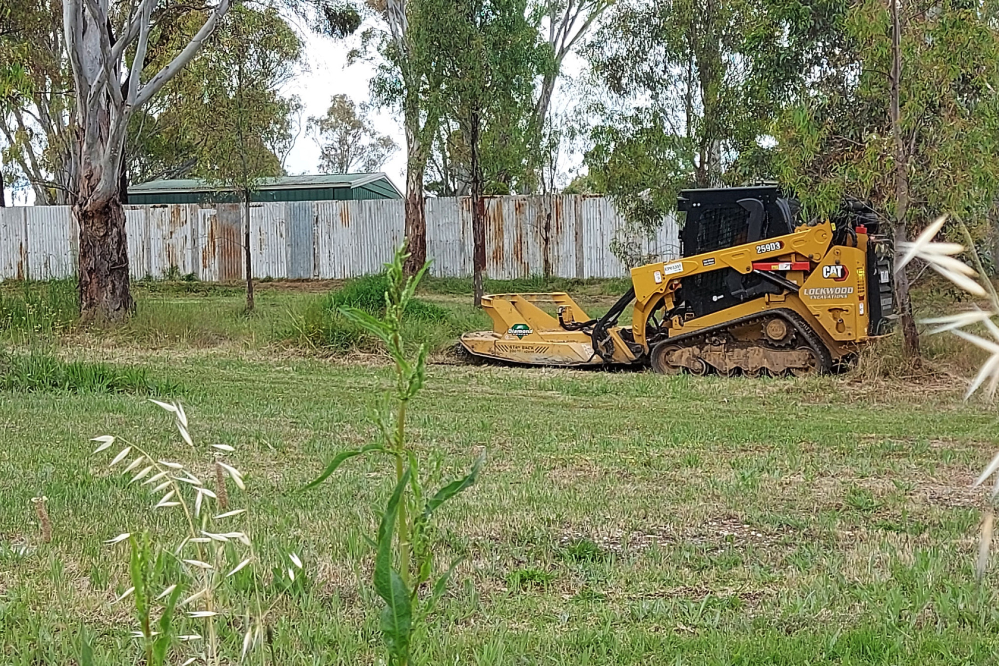 Grass removal underway - feature photo