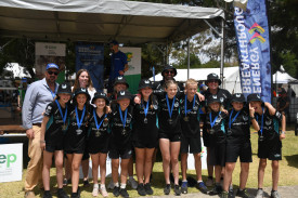 Laurimar Primary School celebrates their overall win in the primary school HPV category.
