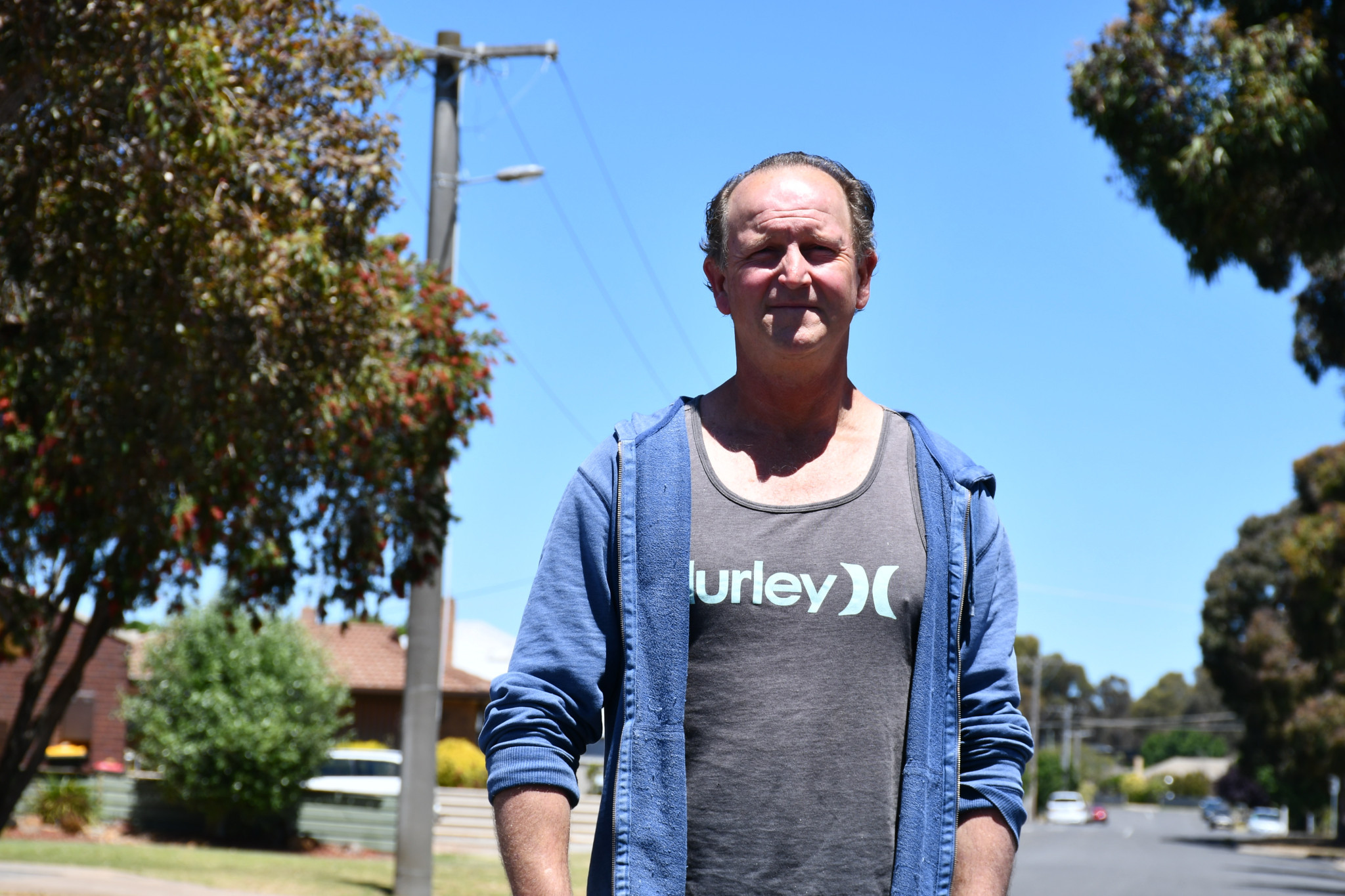 Maryborough resident Chris Jackson is calling for more street lighting along Hope Street.