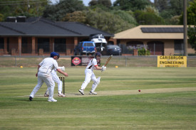 Jordan Hooper during his well-made 46 for the Brookers.