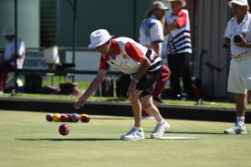 Laurence Cassidy looks for shots for Carisbrook.