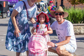 Lucy, Dorothy and Stephen made the trip to the market from Ballarat.