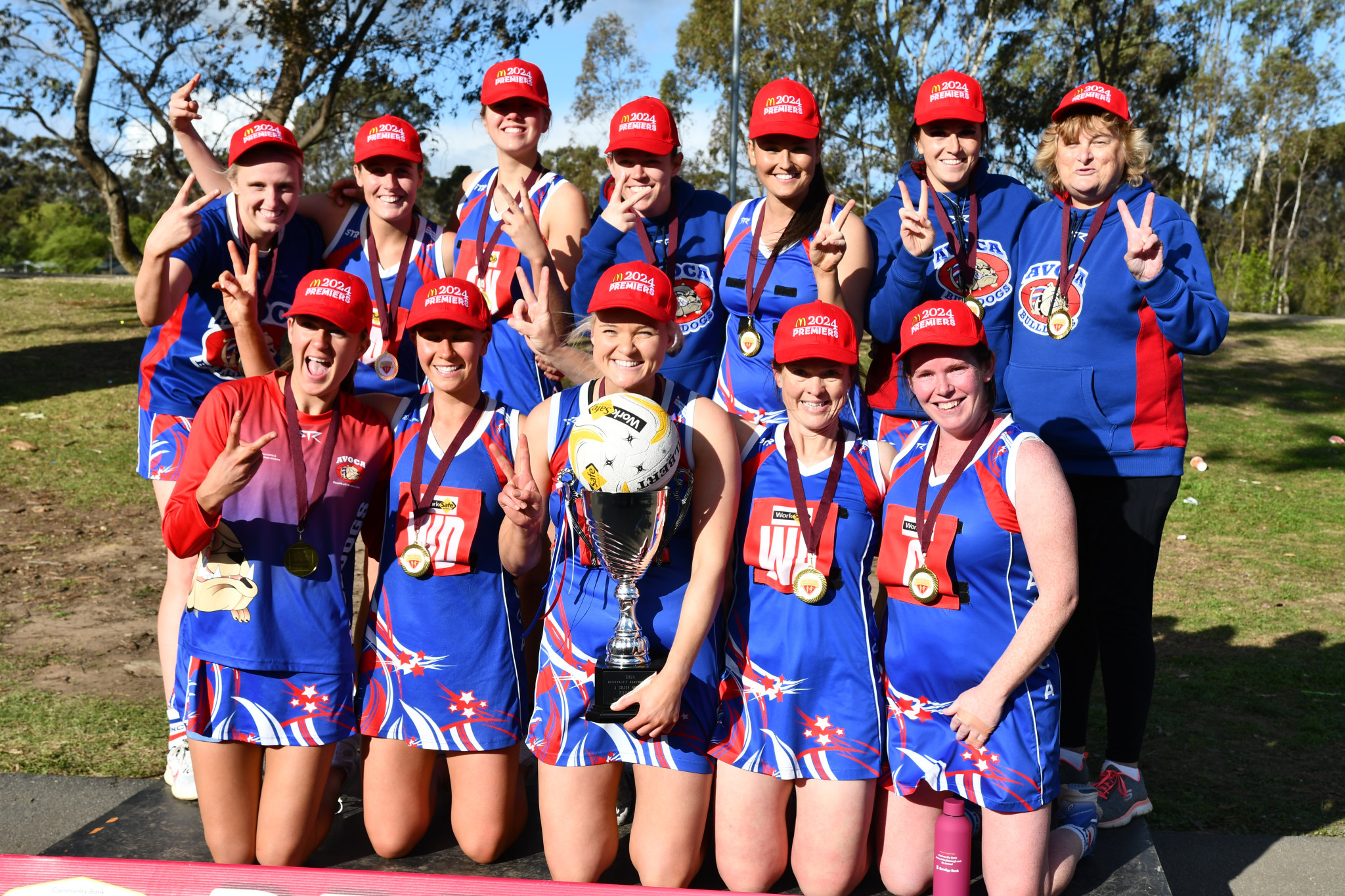 Avoca made it three premierships in four attempts — and 80 wins from their last 83 games to go with it — when they took the A grade netball flag.