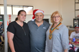 Carol Khamar, Jefferson Hoober and Grace La Vella.