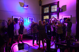 Entertainer Rohan Windle had guests bopping to pop tunes at The Station Cafe’s NYE event.