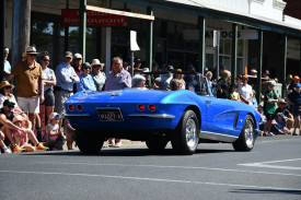 One of the vintage cars on show during the parade.