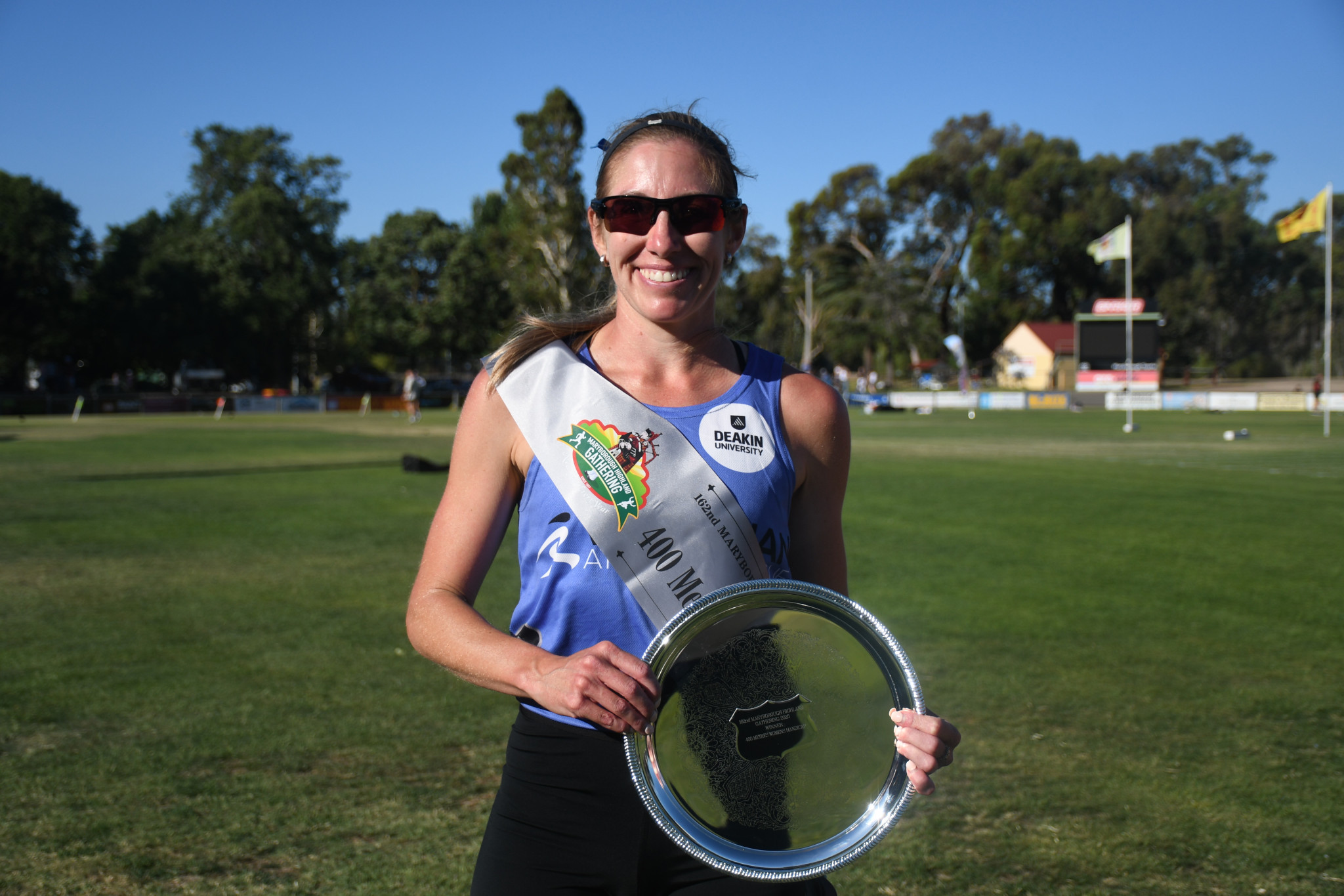 Claiming the 400 m Women’s event was an early 40th birthday present for Natalie Kennedy.