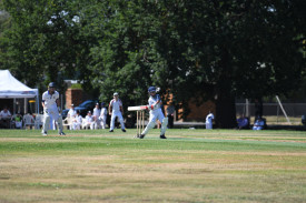 Chad Flett aims to get bat on ball.