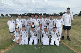 The MDCA Under 13 team before their match against Gisborne White.