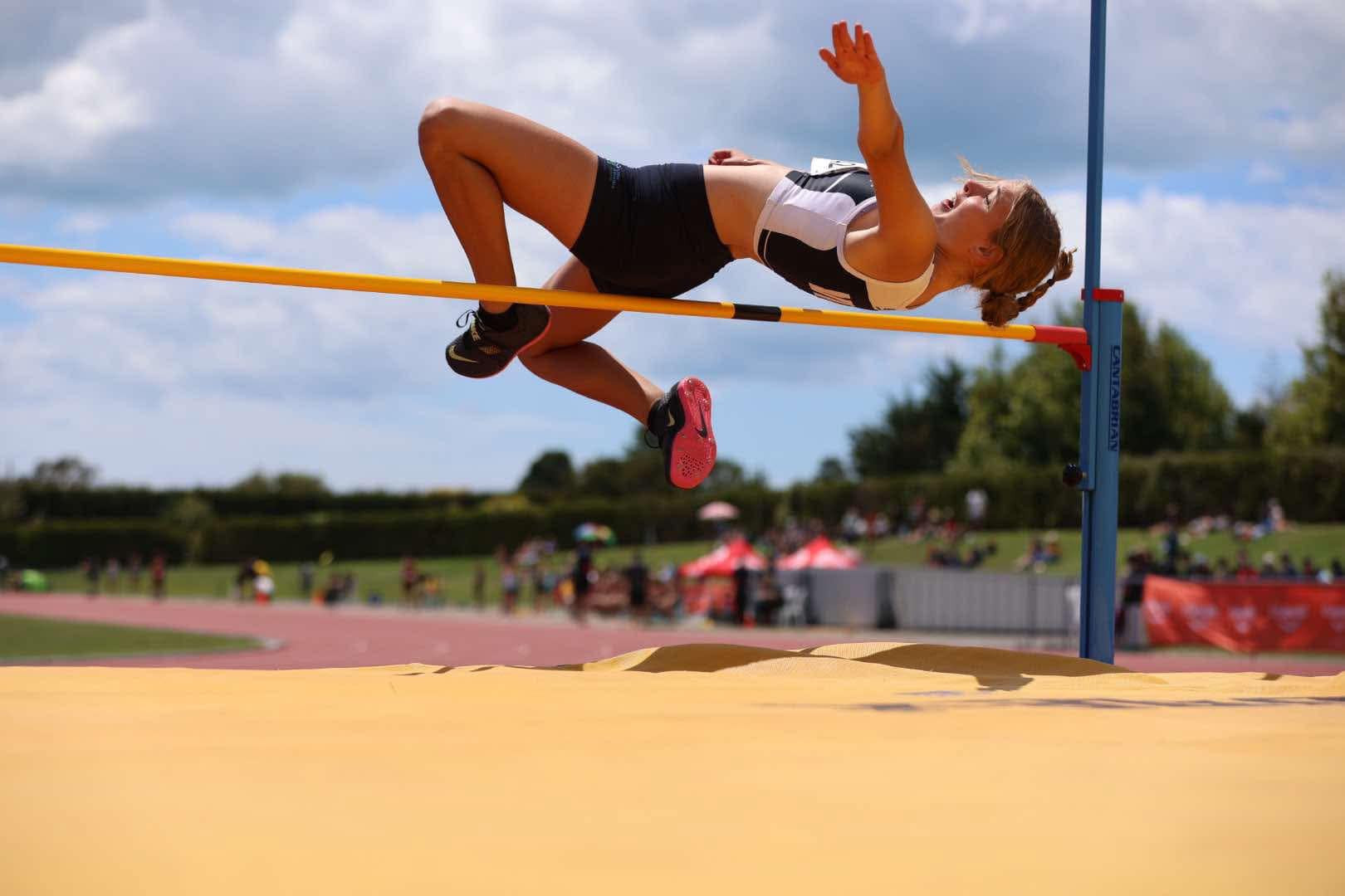 Mia Schodde was flying in more ways than one during her time at the Colgate Games. Photo: Supplied.