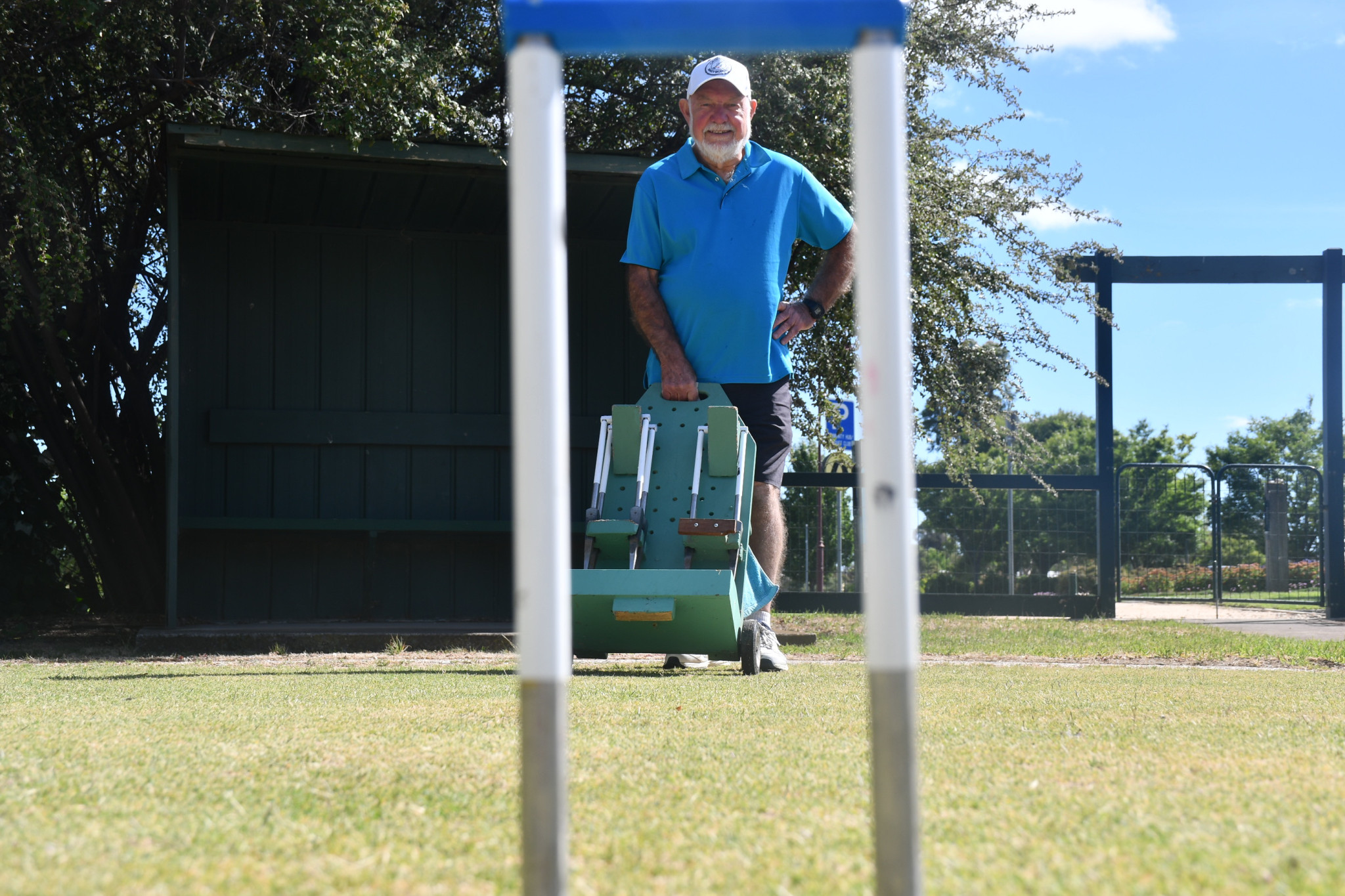 Maryborough VRI Croquet Club secretary Peter Silver prepares to welcome new players to the greens tonight.