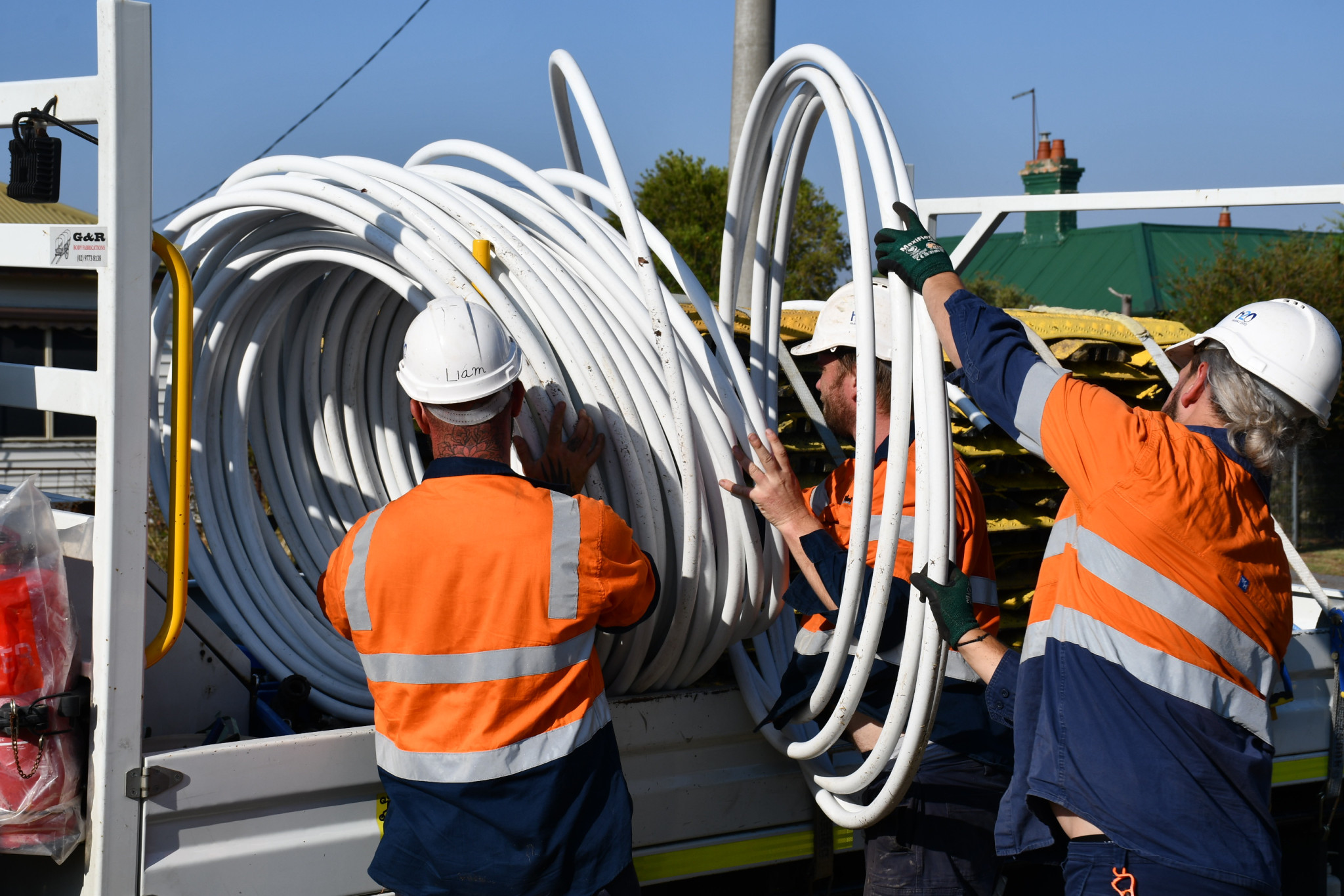 The 102-year-old water main running through Gillies Street is currently being replaced.
