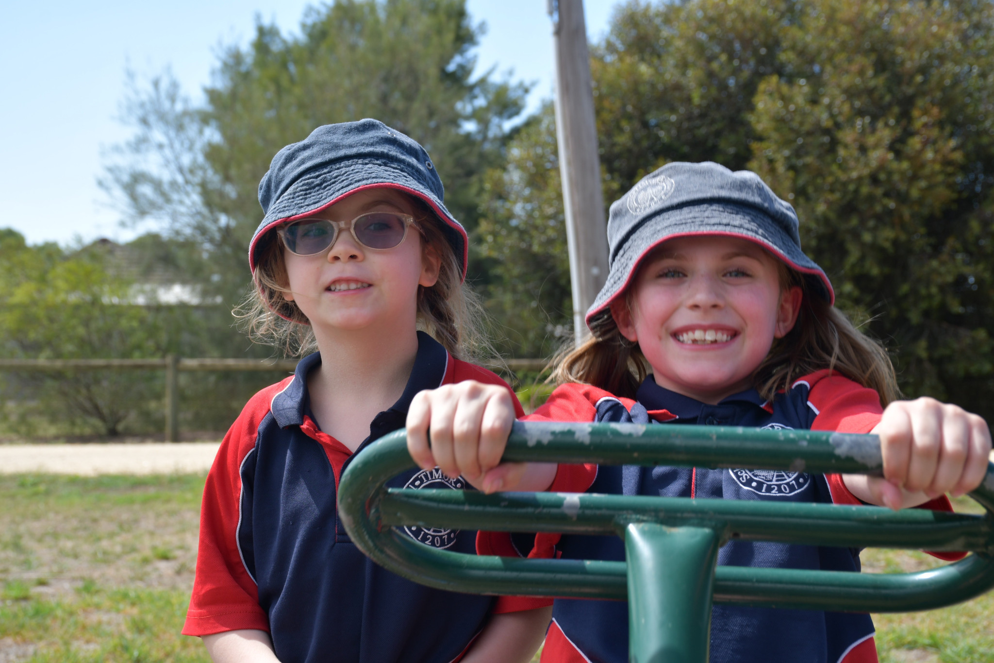 Edie and Adeline Clayton are excited to change their after school routine with a new playground upgrade mere months from completion.