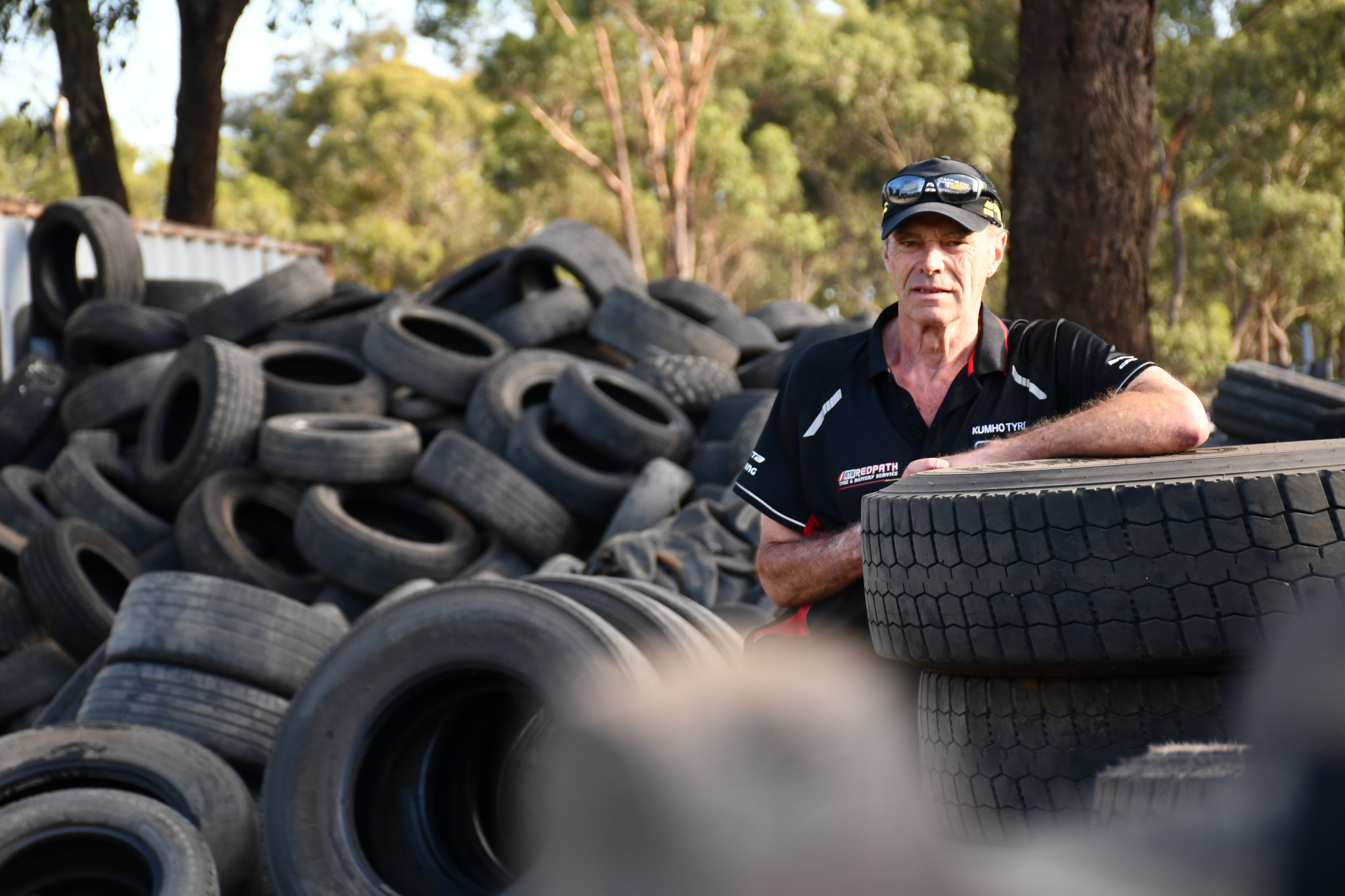 Allan Monk said he’s worked with nearly every tyre there is. Some could be taller than him on vehicles over 50 tonnes.