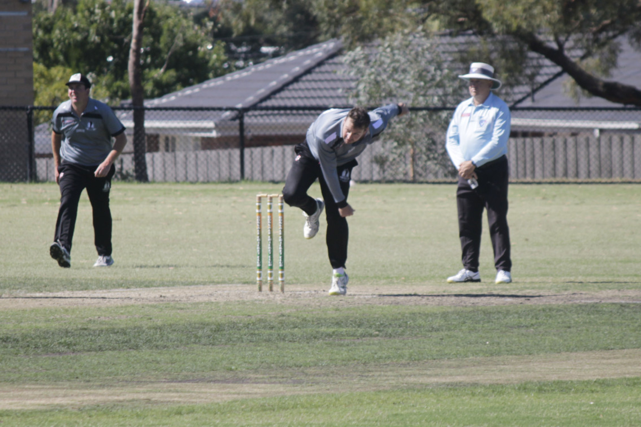 Zach Graham bowling for the MDCA.