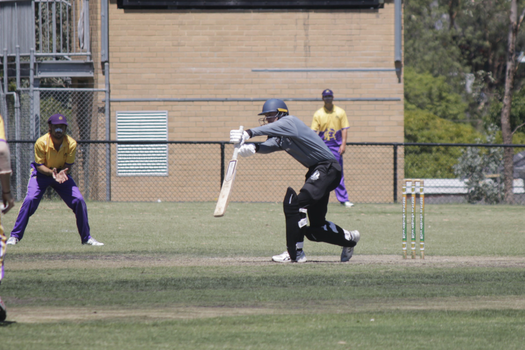Alex Cook fighting hard against the Mornington Peninsula attack.