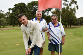 Jason Baker, Jeff Smith and Geoff Mottram are all set to get into the swing of things at the upcoming MDHS Charity Golf Day.