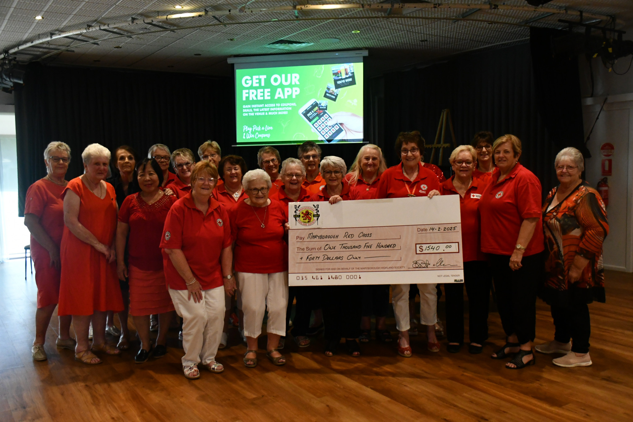 Community News: Red Cross cheque - feature photo