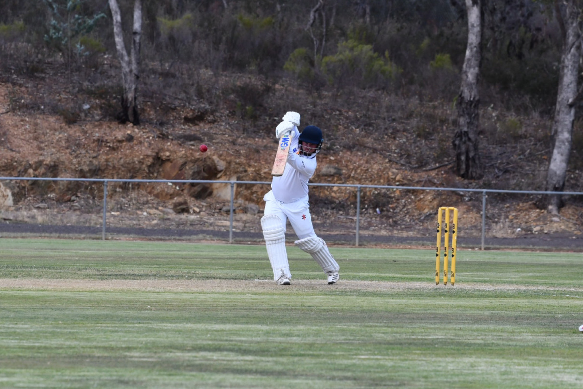 A lot of balls were coming off the middle of Tom Hannett’s bat on Saturday, as he made his second century of the season.