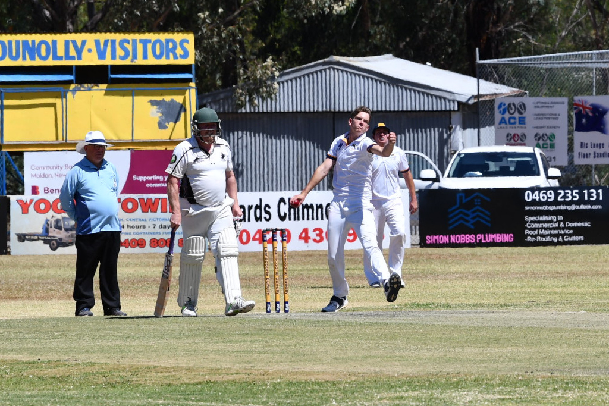 Joe Lovel, who was unfortunate to not take a wicket against Clunes, is hoping for more luck with the bat.