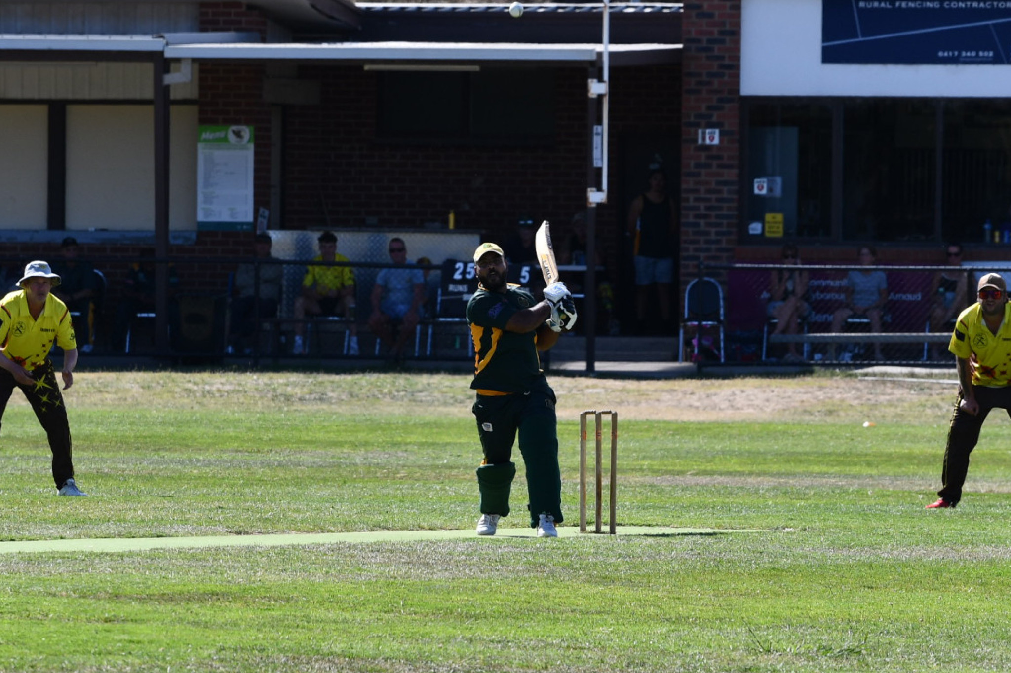 Muhammad Haseeb Khan with his patented leg side batting approach.