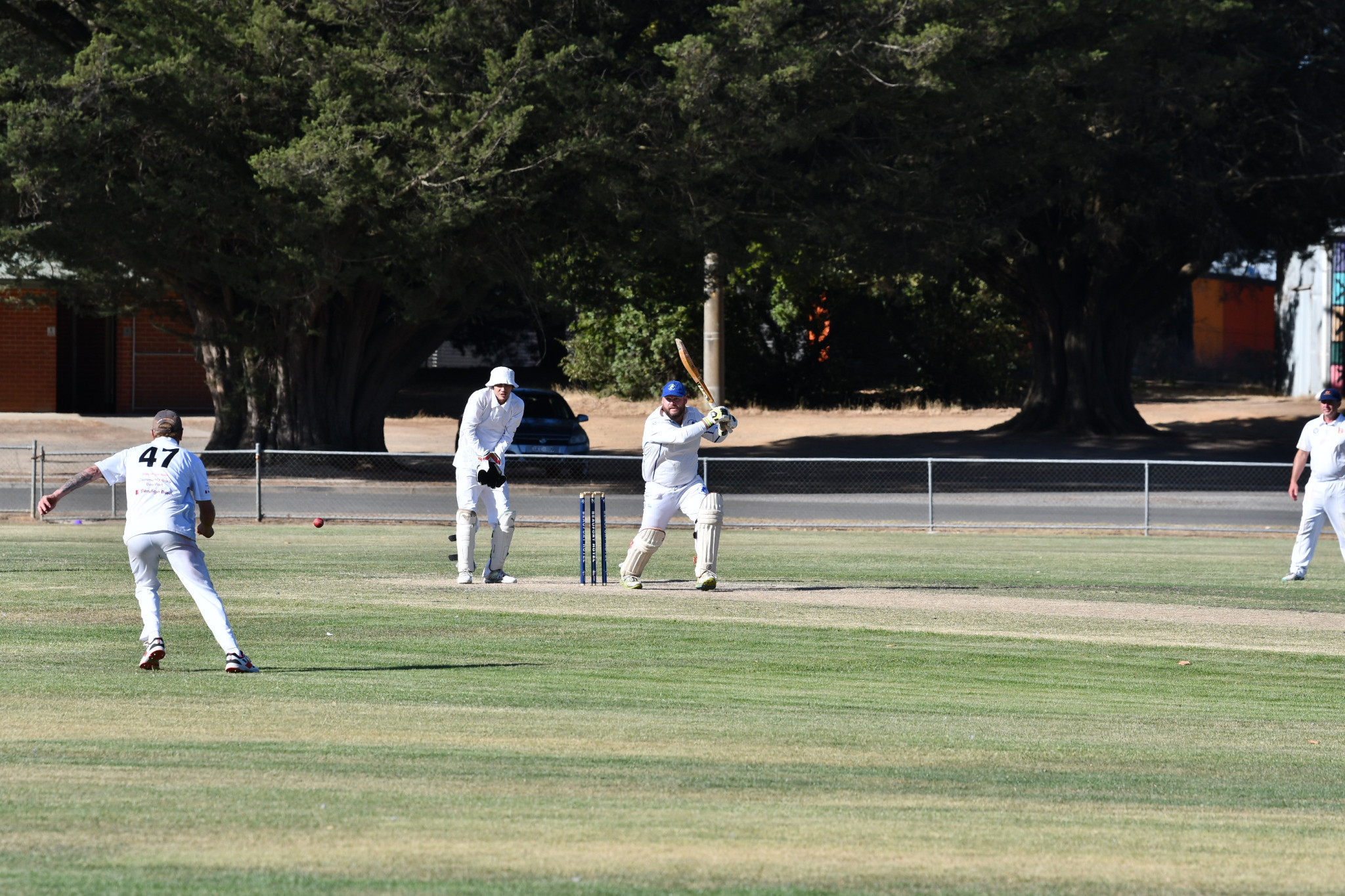 Grant Rogers adding some handy runs to get Colts up to 244.