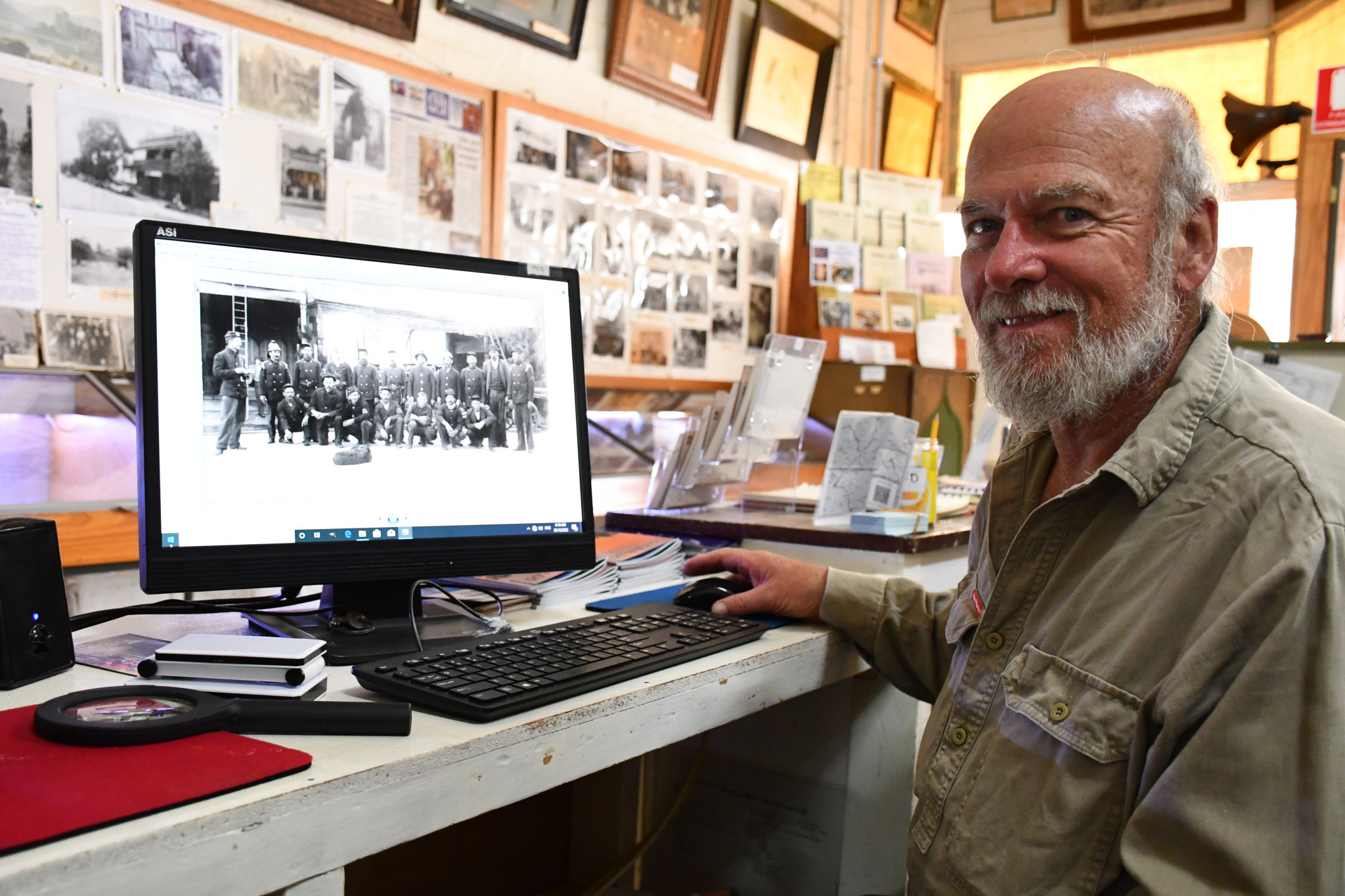 President of the Goldfields Historical and Arts Society John Tully plans to use the new program elsewhere in the museum.