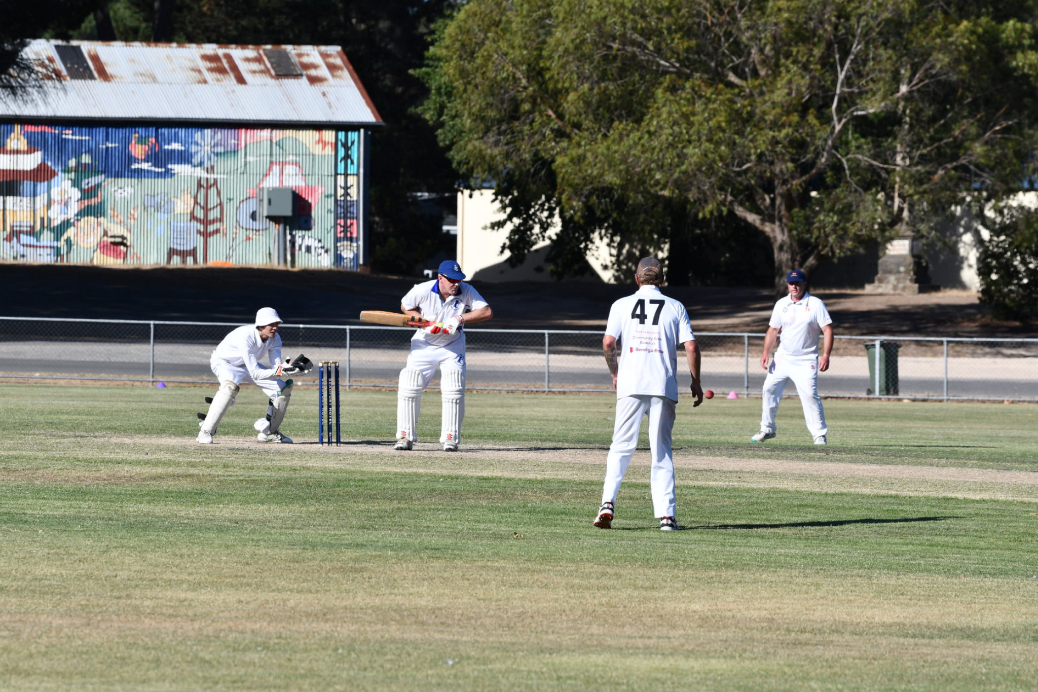 Peter Egan batting against Beaufort in their round 13 encounter.