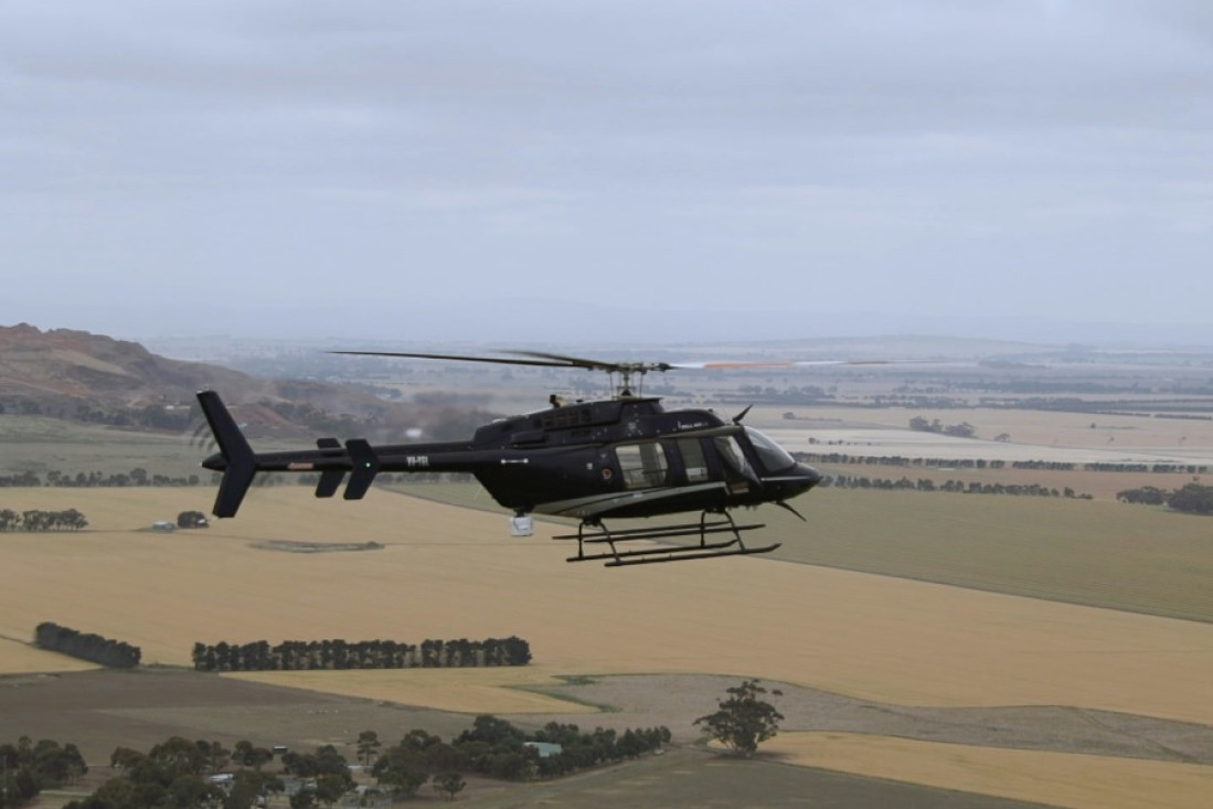 Residents can expect to see helicopters, like this one, across the district over the next month.
