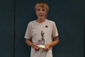Axel Purcell with his award.