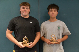 Cooper Cahill and Thang Nguyen awarded for their efforts in rep cricket.