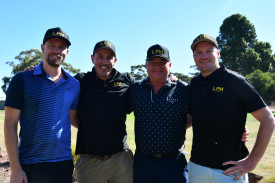 Men’s Nett winners: Glen Warne, Adam Balzan, John Wilson and Mark Millard.