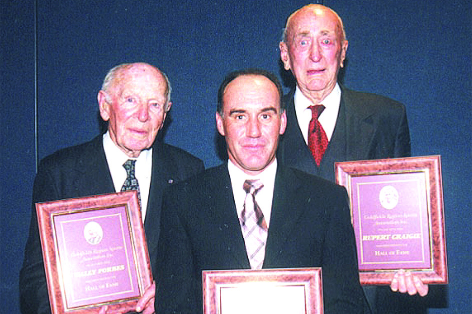 Goldfields Sports Association Hall of Fame inductees: Wally Forbes, Wayne Treloar and Rupe Craigie