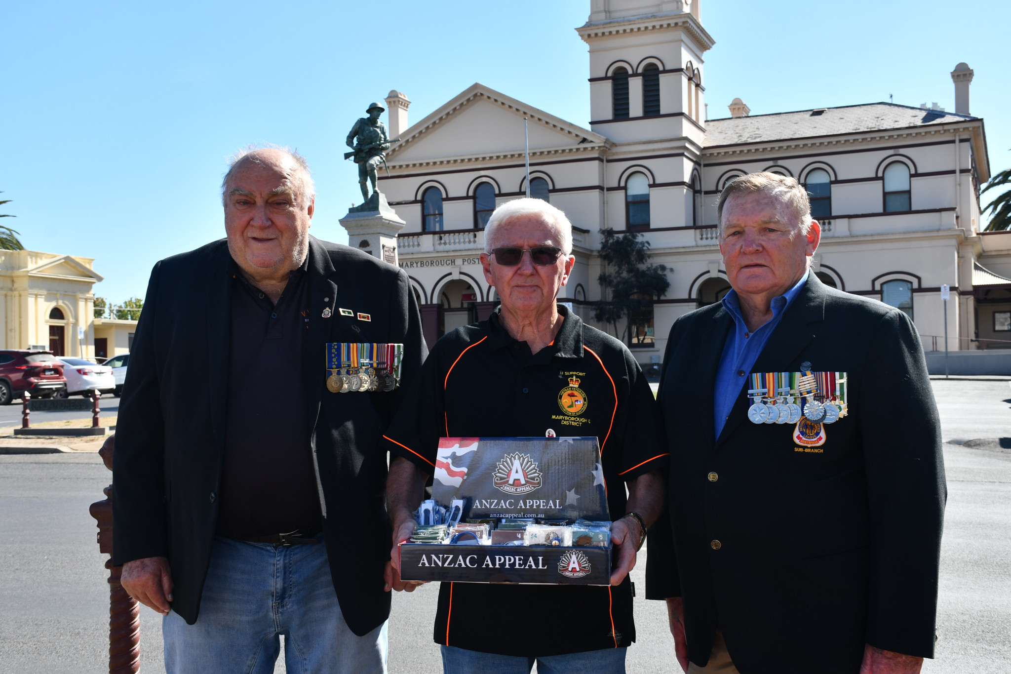 Locals will pause and reflect this Friday at Anzac Day services throughout the Central Goldfields, with Maryborough RSL sub branch members Danny McIver, Garry Mayall and Roy ‘Shady’ Lane anticipating a large crowd in Maryborough again this year.