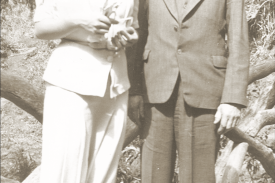 Arnold Gregory and Meryl reunited following the Second World War.