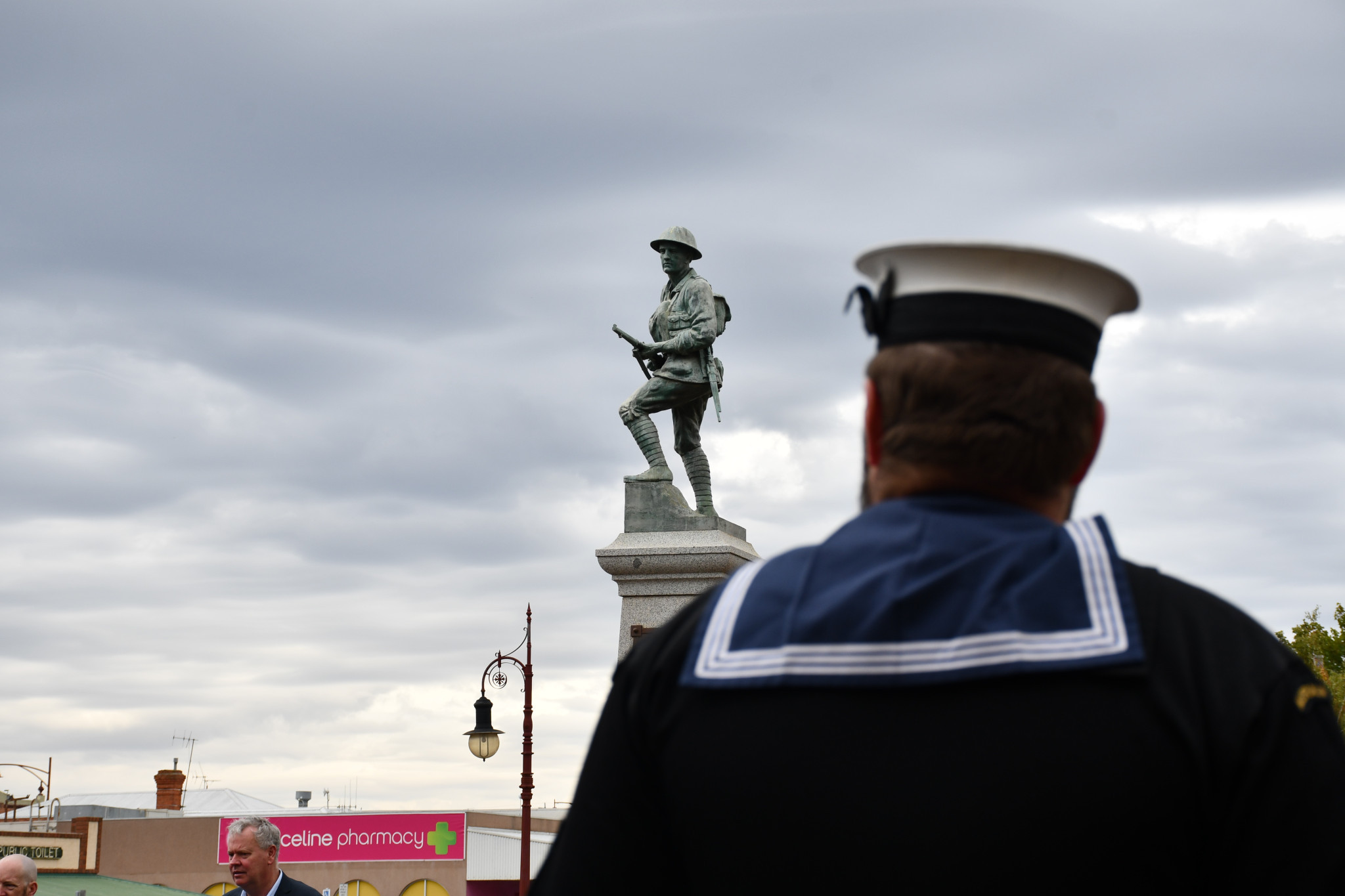 As the clouds rolled in Maryborough gathered to remember their service members, past and present, who helped define the nation’s values today.