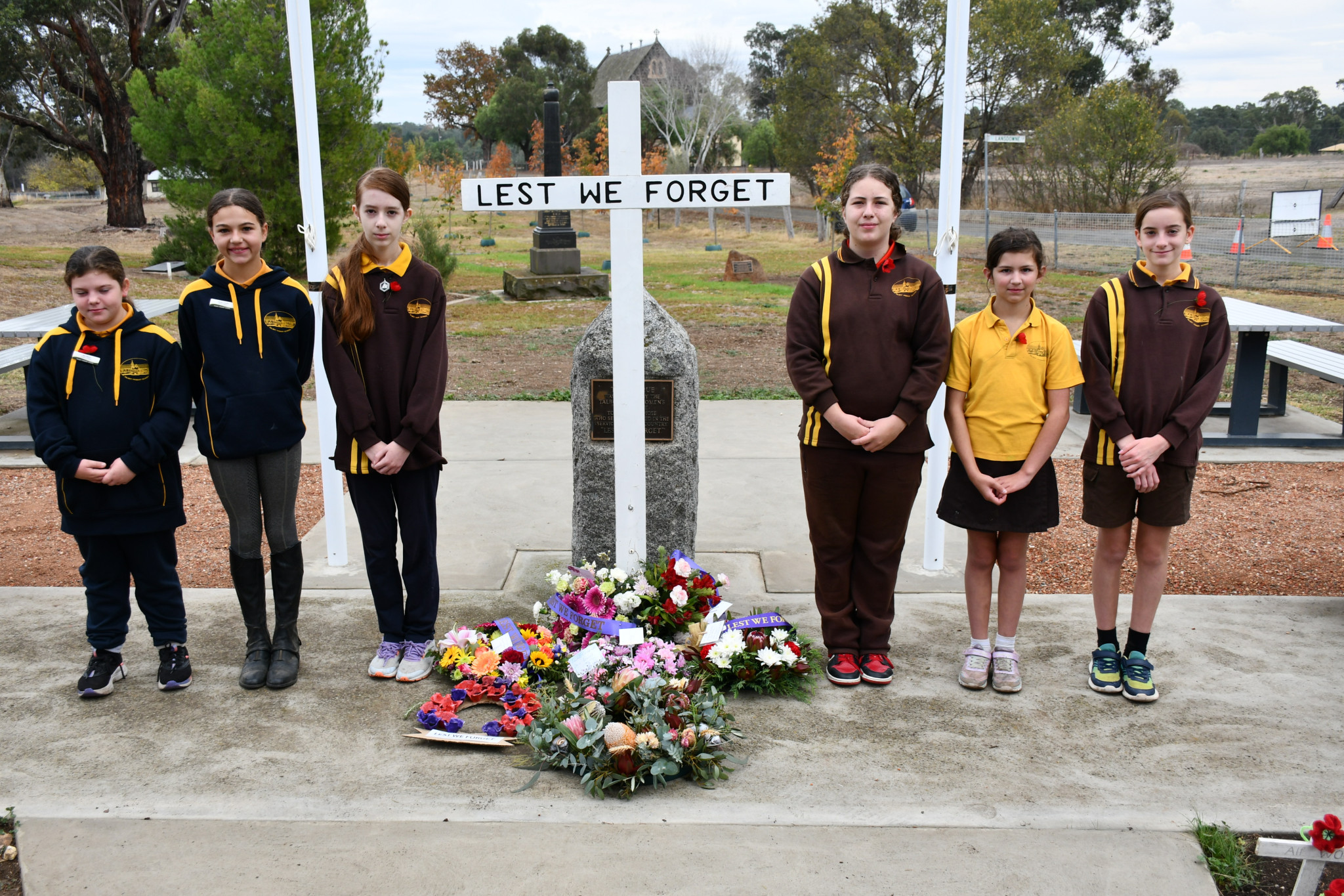 Talbot Primary School leaders Lilly, Stevie, Alyssa, Grace, Bella and Aliyah took part in the town’s Anzac Day service last week.