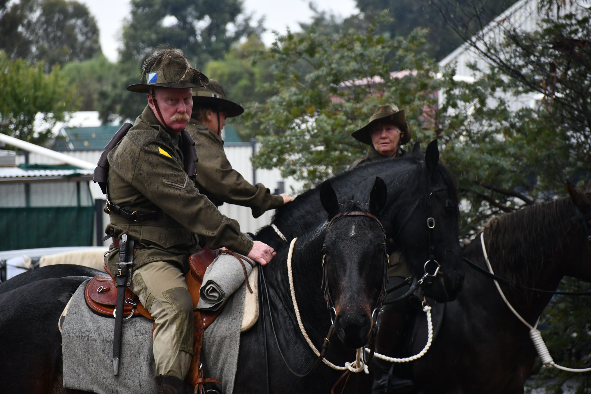 Members of the Dunolly Pony Club once again dressed as a light horse brigade.