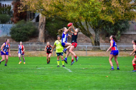 Sarah Dridan played well in the ruck for Carisbrook.