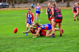 East Point were under heavy pressure from Carisbrook across the ground.