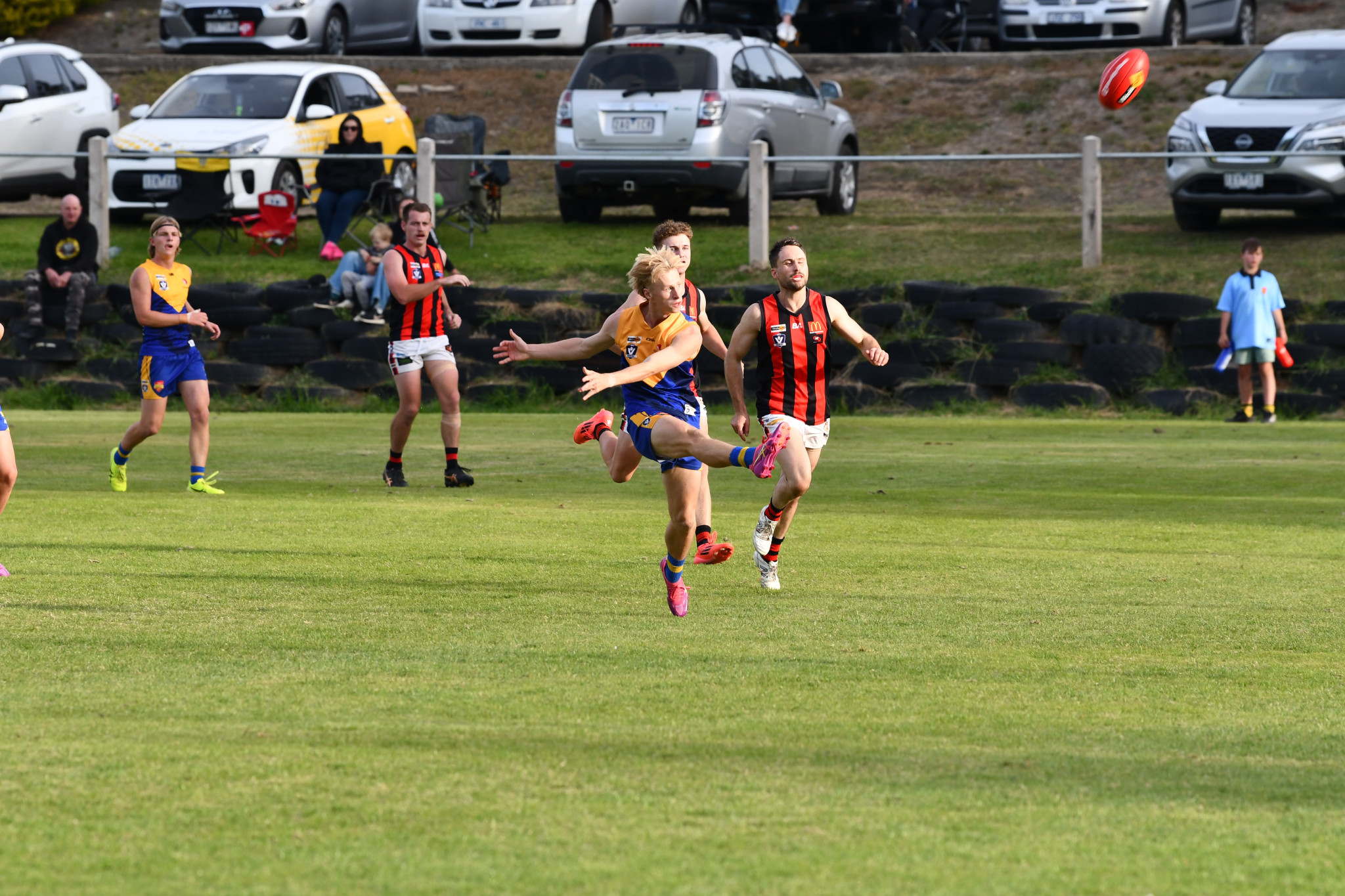 Baxter Gurd had his DNA all over the football on Saturday, kicking 10 goals to light up Harcourt Recreation Reserve in the Lions blowout victory over Maldon to continue their undefeated start to 2025.