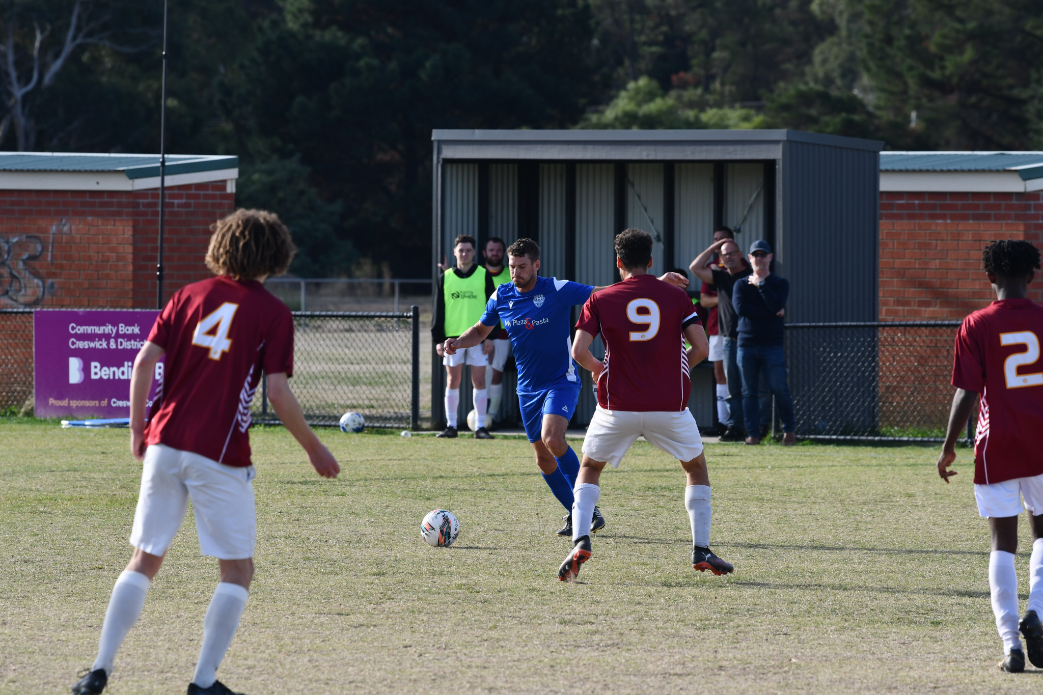 Jake Bucknall lines up a long ball for Maryborough.