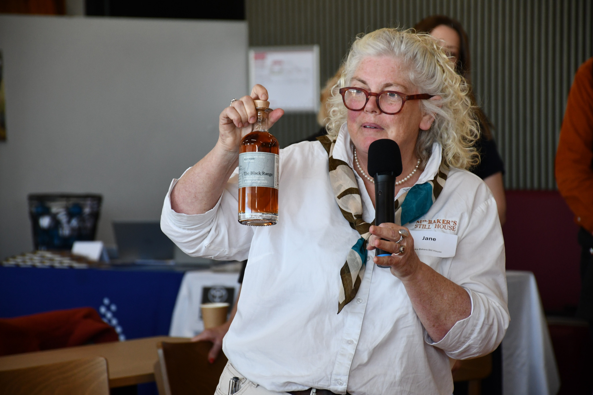 Mrs Baker’s Still House’s own Jane Baker was keen to discuss her small business experiences.