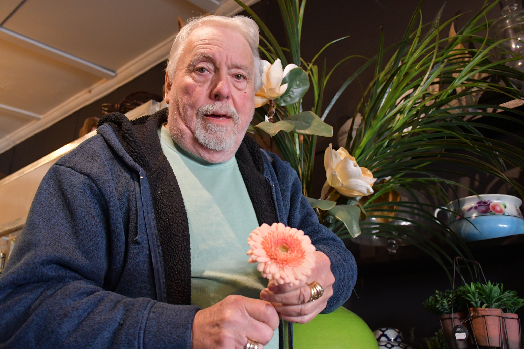 Flowers have been a decades long passion of Alan Randell-Smith who revels in both the calm of his floristry business and bustle of the flower market.