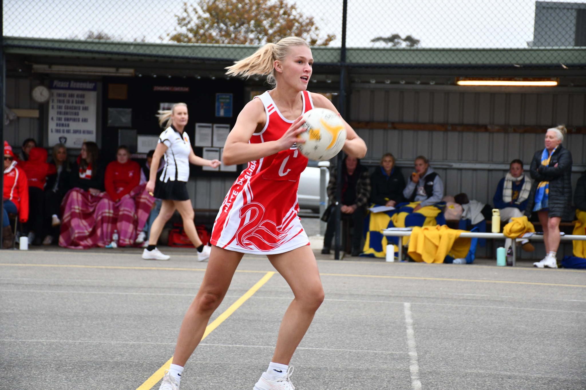 Macy Tatchell made the most of her time on the court against Harcourt.