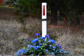 Terry Floyd was abducted from this post in 1975 while he was waiting for a lift to Maryborough.