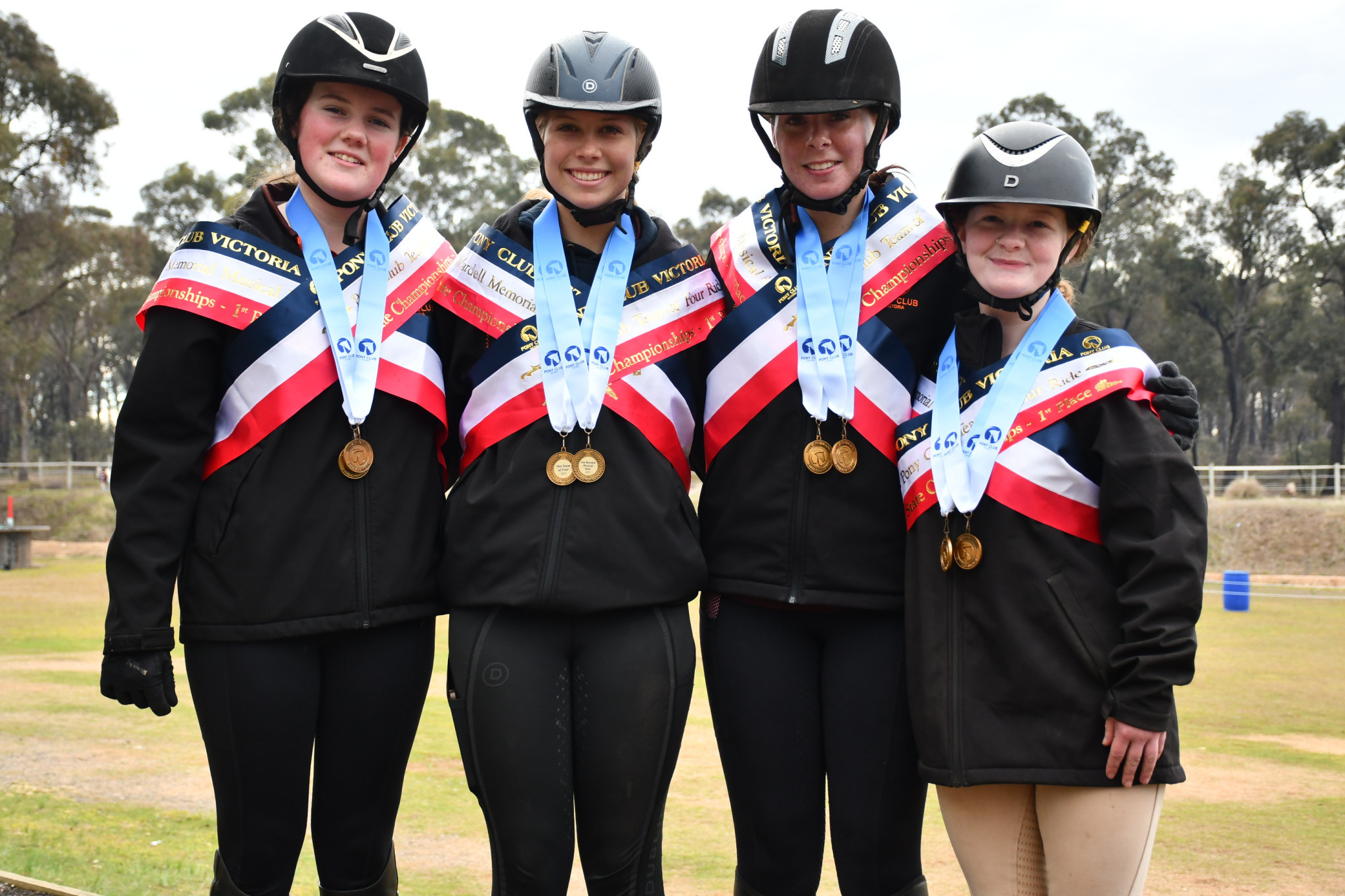 The Maryborough and District Horse and Pony Club are state champions, with Brianna Ballesty, Renae Neilsen, Makayla Cocking and Matilda Burke winning two titles at the recent State Games.