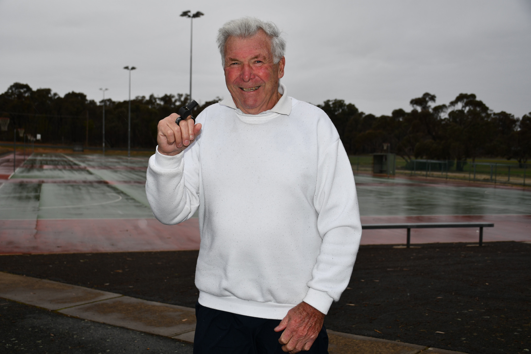 Bob Gartside has made countless calls over his storied netball umpiring career which has spanned over three decades.
