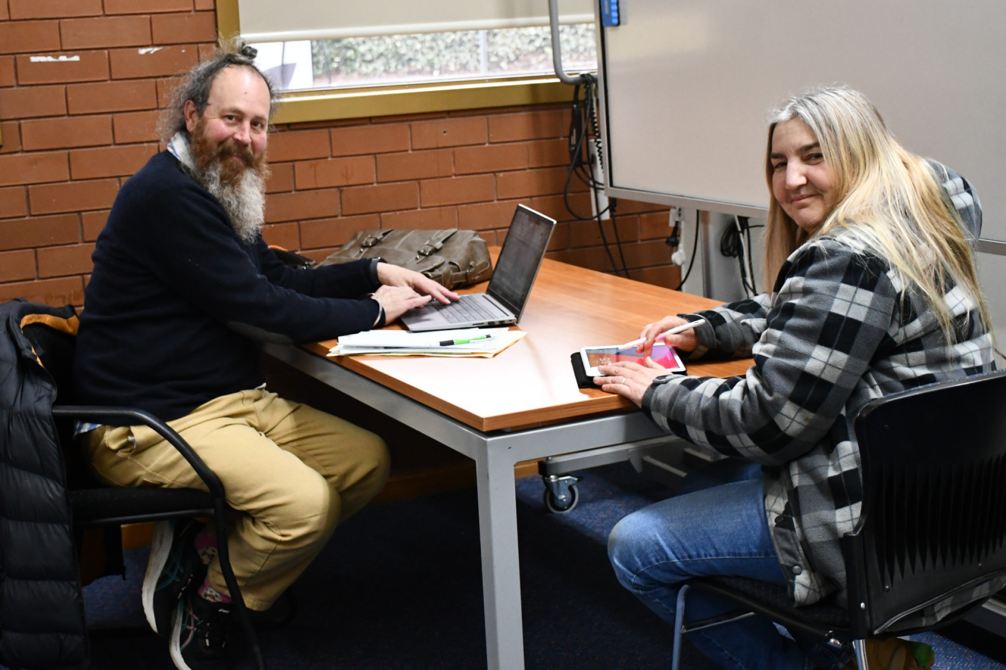 Recently appointed facilitator Alistair Shaw has begun working with community groups, including the Committee for Maryborough represented by Kerrie Dowling.